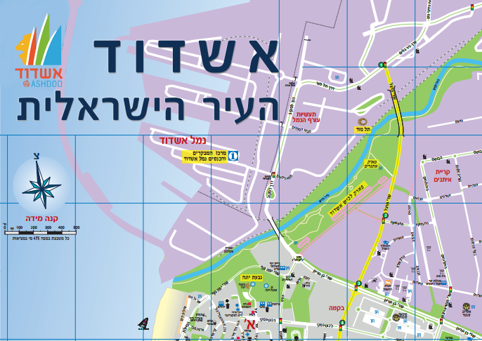 מפת אשדוד