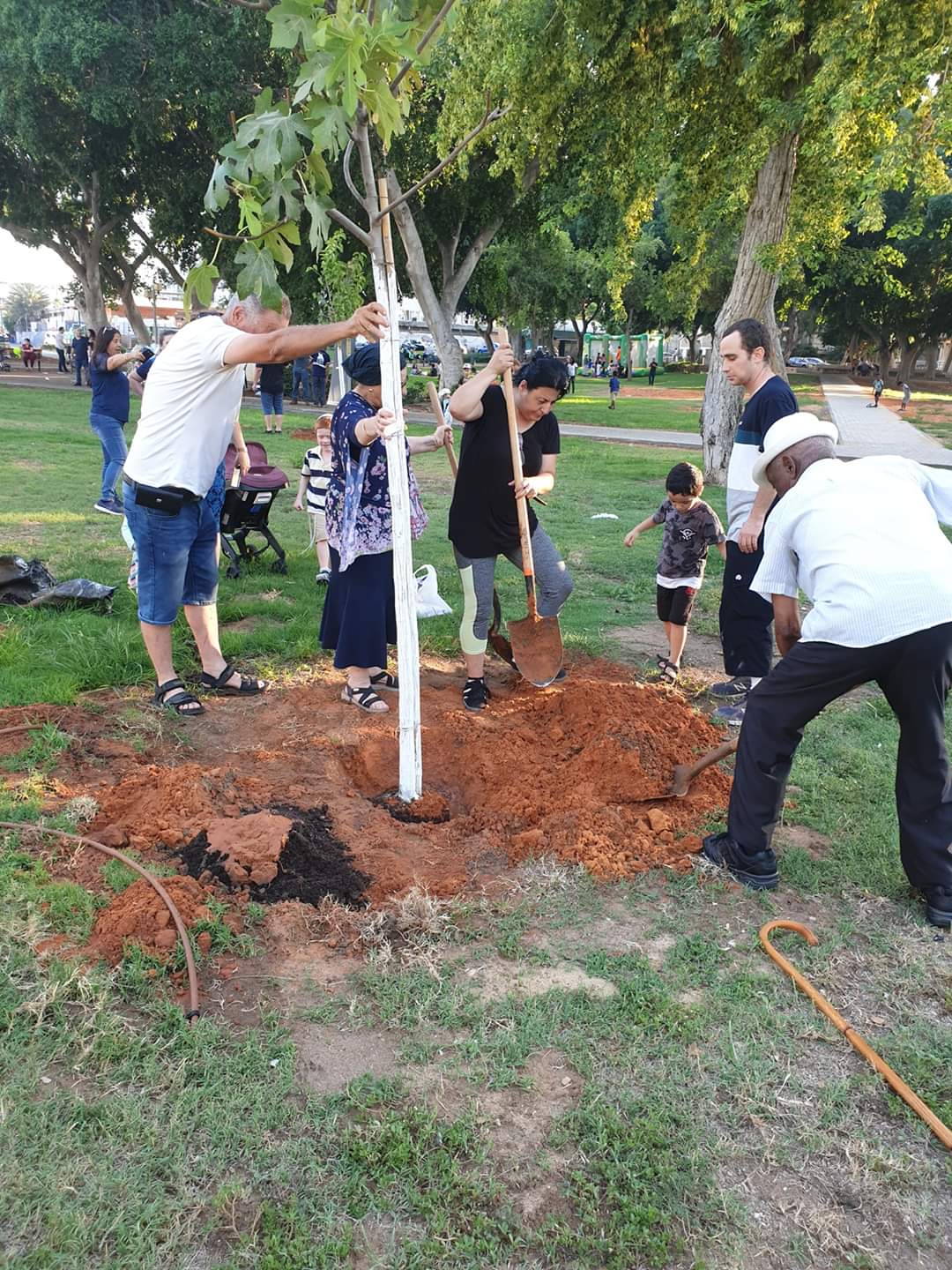 שבילי מאכל קהילתיים גן הלוחמים רובע ב