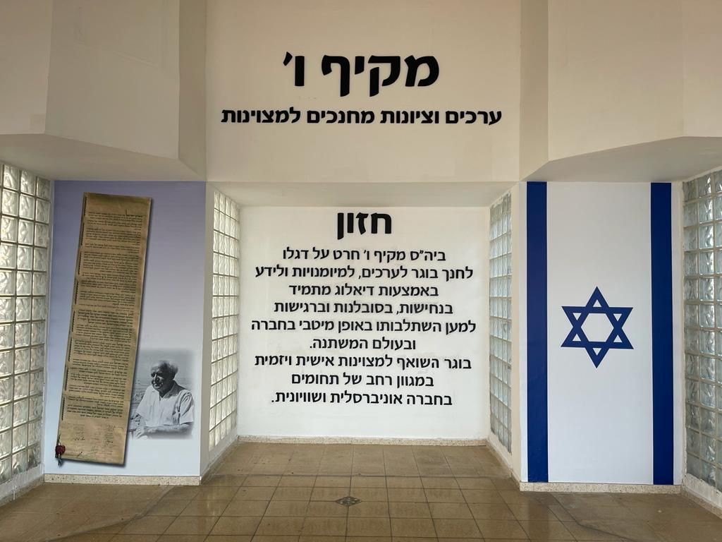 קיר בבית ספר מקיף ו'