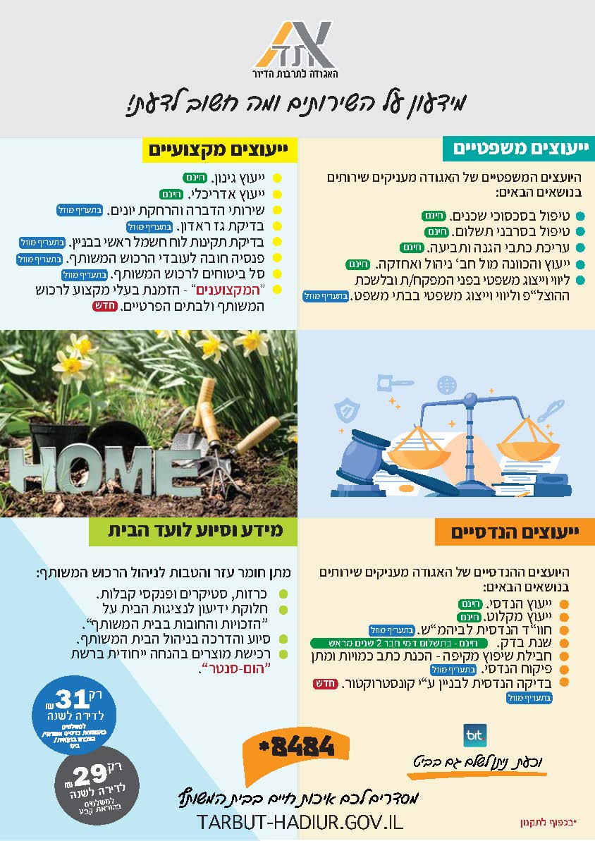 מידעון מעוצב של סל השירותים